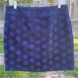 Vineyard Vines Eyelet Mini Skirt Navy